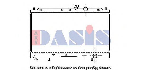 AKS DASIS MT2086 Радіатор, охолодження двигуна
