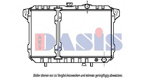 AKS DASIS MT2035 Радіатор, охолодження двигуна