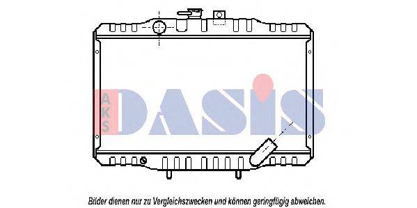 AKS DASIS MT2062 Радіатор, охолодження двигуна