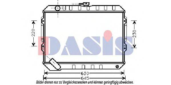 AKS DASIS MT2088 Радіатор, охолодження двигуна