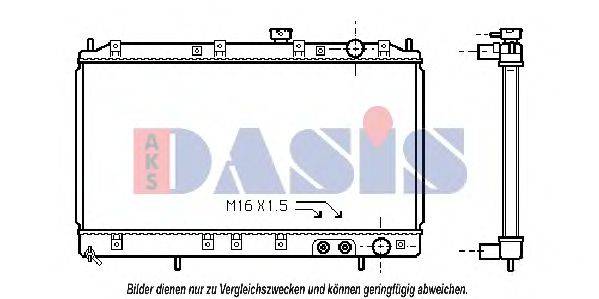 AKS DASIS MT2117 Радіатор, охолодження двигуна