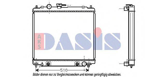 AKS DASIS MT2138 Радіатор, охолодження двигуна