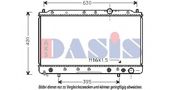 AKS DASIS MT2083 Радіатор, охолодження двигуна