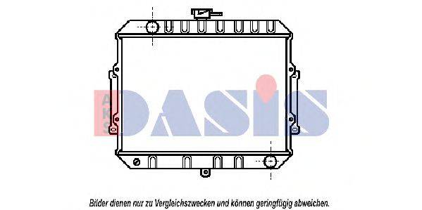 AKS DASIS MT2008 Радіатор, охолодження двигуна