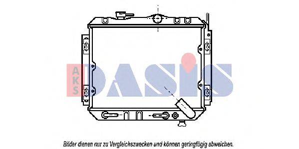 AKS DASIS MT2041 Радіатор, охолодження двигуна
