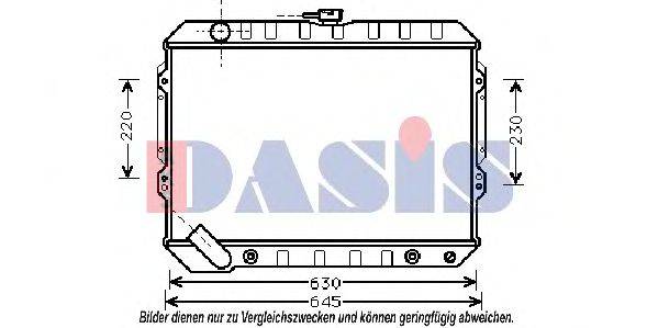 AKS DASIS MT2089 Радіатор, охолодження двигуна
