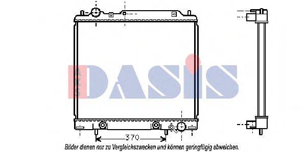 AKS DASIS MT2159 Радіатор, охолодження двигуна
