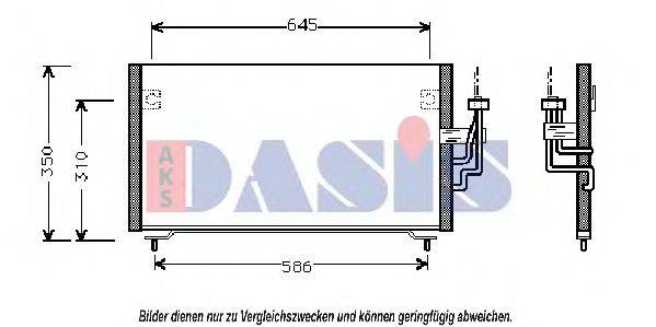 AKS DASIS 32005106 Конденсатор, кондиціонер