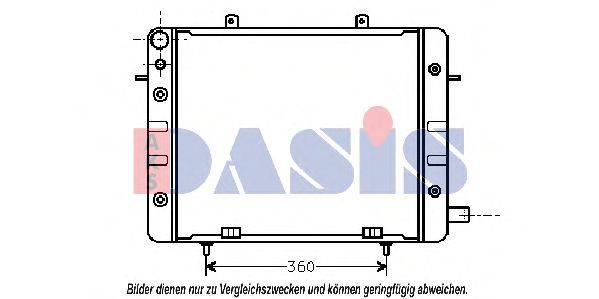 AKS DASIS OL2059 Радіатор, охолодження двигуна