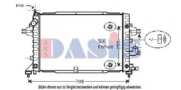 AKS DASIS 0600951 Радіатор, охолодження двигуна