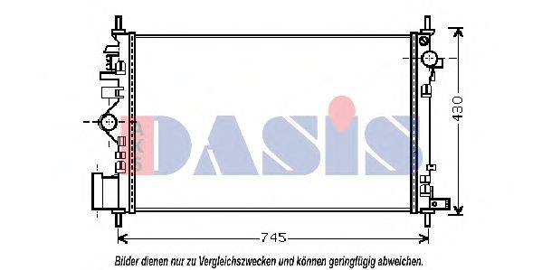 AKS DASIS OL2469 Радіатор, охолодження двигуна