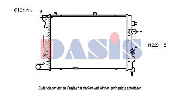 AKS DASIS OL2174 Радіатор, охолодження двигуна
