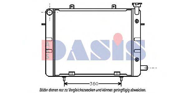 AKS DASIS OL2040 Радіатор, охолодження двигуна