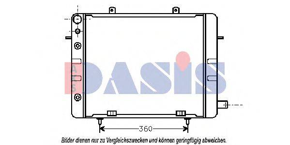 AKS DASIS OL2058 Радіатор, охолодження двигуна