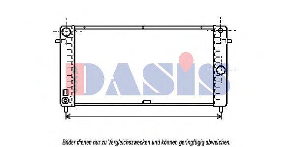 AKS DASIS OL2107 Радіатор, охолодження двигуна