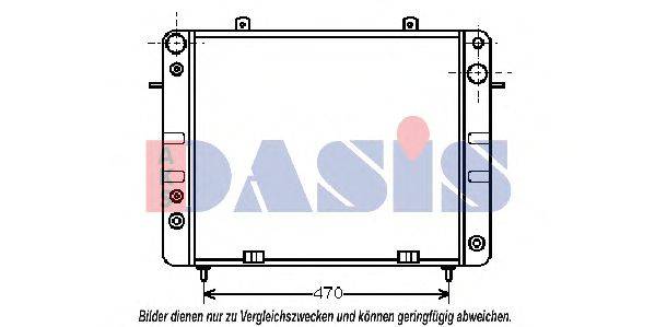 AKG 21784 Радіатор, охолодження двигуна