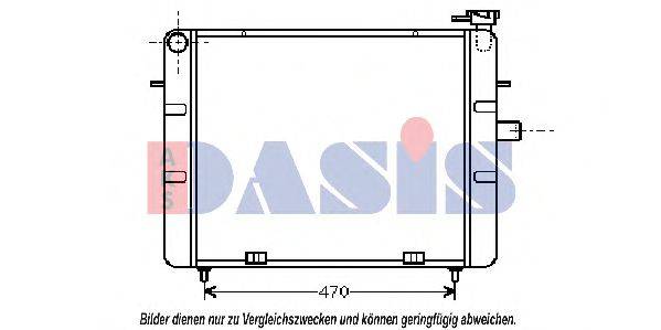 AKS DASIS OL2077 Радіатор, охолодження двигуна