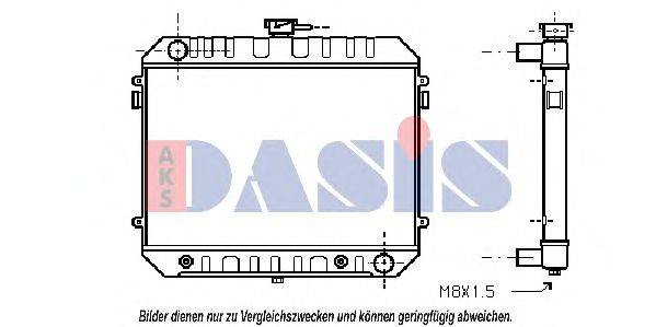 OPEL 1300072 Радіатор, охолодження двигуна