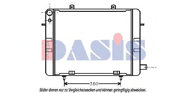 AKS DASIS OL2044 Радіатор, охолодження двигуна