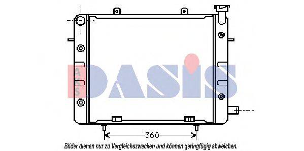 AKS DASIS OL2061 Радіатор, охолодження двигуна