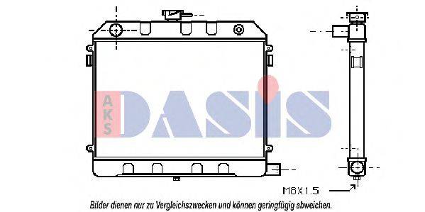 AKS DASIS OL2130 Радіатор, охолодження двигуна
