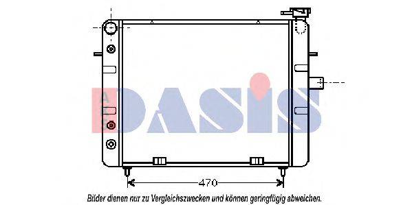 AKS DASIS OL2129 Радіатор, охолодження двигуна