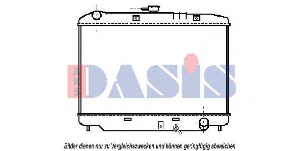 AKS DASIS OL2179 Радіатор, охолодження двигуна