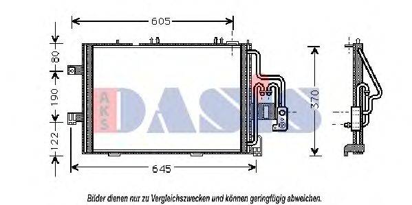 AKS DASIS 37005307 Конденсатор, кондиціонер
