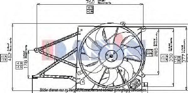OPEL 1314 541 Вентилятор, охолодження двигуна