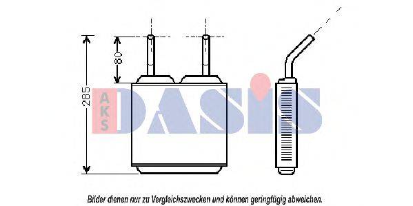AKS DASIS OL6115 Теплообмінник, опалення салону