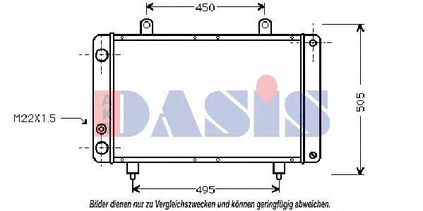 AKS DASIS PE2112 Радіатор, охолодження двигуна