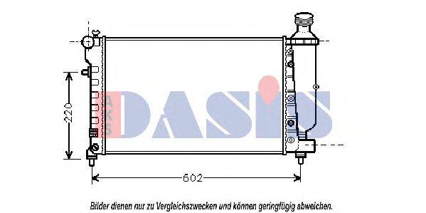 AKS DASIS PE2262 Радіатор, охолодження двигуна