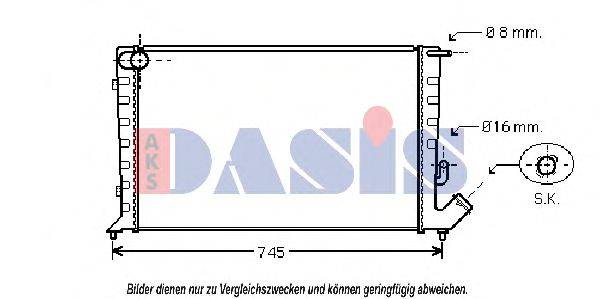 AKS DASIS CN2211 Радіатор, охолодження двигуна