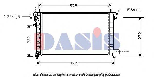 AKS DASIS PE2149 Радіатор, охолодження двигуна