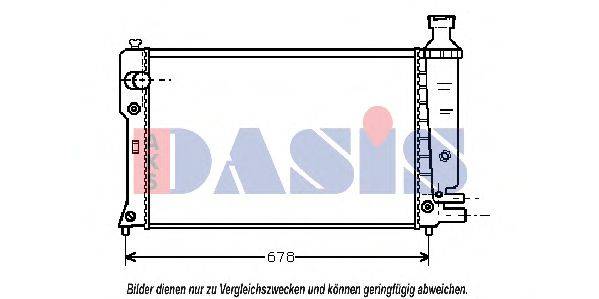 AKS DASIS 40002152 Радіатор, охолодження двигуна