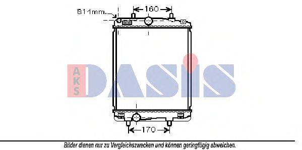 AKS DASIS TOA2359 Радіатор, охолодження двигуна