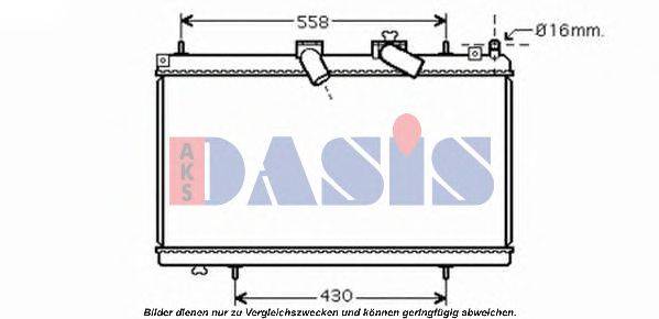 AKS DASIS PE2296 Радіатор, охолодження двигуна