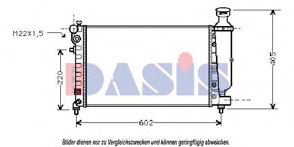 AKS DASIS CN2118 Радіатор, охолодження двигуна