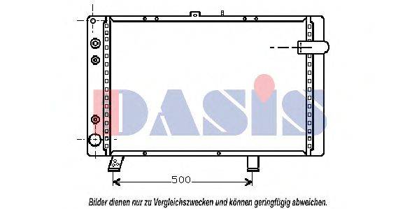 AKS DASIS PE2045 Радіатор, охолодження двигуна