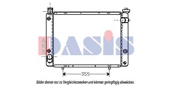 AKS DASIS PE2129 Радіатор, охолодження двигуна