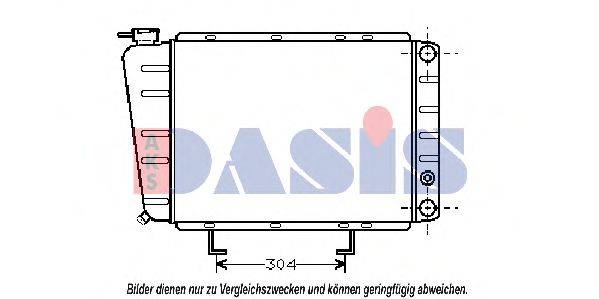 AKS DASIS PE2024 Радіатор, охолодження двигуна