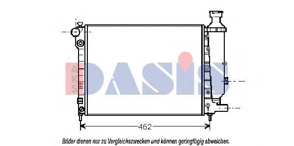 AKS DASIS 40002012 Радіатор, охолодження двигуна