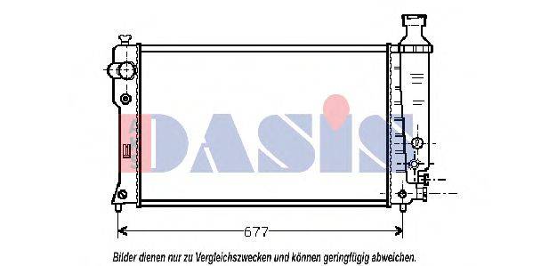 AKS DASIS PE2135 Радіатор, охолодження двигуна