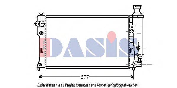 AKS DASIS 40002132 Радіатор, охолодження двигуна