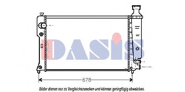 AKS DASIS PE2068 Радіатор, охолодження двигуна