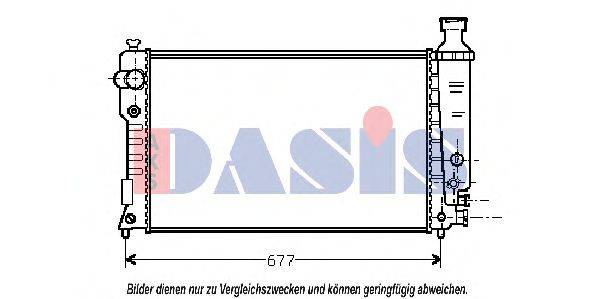 AKS DASIS PE2127 Радіатор, охолодження двигуна