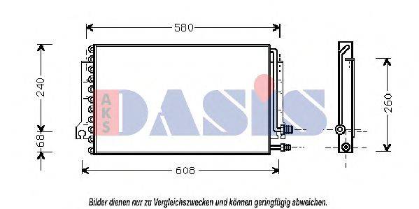 AKS DASIS 74005024 Конденсатор, кондиціонер