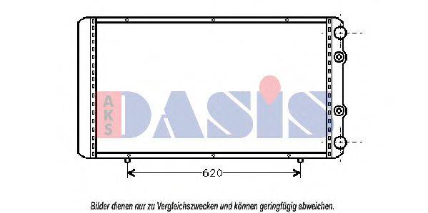 AKS DASIS 43002156 Радіатор, охолодження двигуна