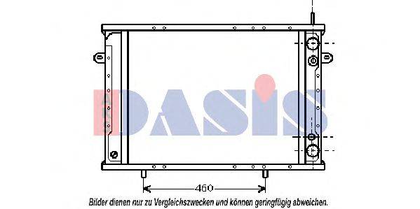 AKS DASIS RT2085 Радіатор, охолодження двигуна