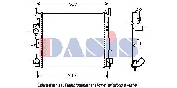 AKS DASIS RT2362 Радіатор, охолодження двигуна